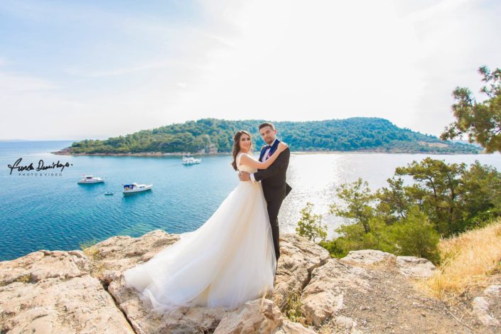 Gizem ve Serkan Cunda Alibey Adası Ayvalık Balıkesir dış çekim düğün fotoğrafları