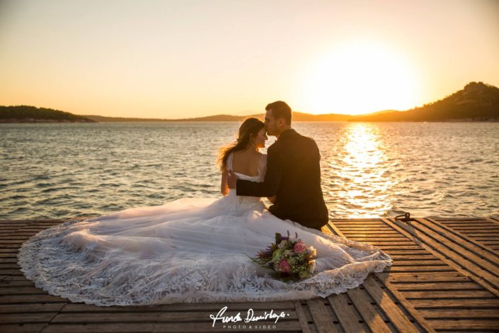 Cunda Adası Ayvalık Balıkesir dış mekan doğa katalog çekimi düğün fotoğrafları Şahika ve Ozan