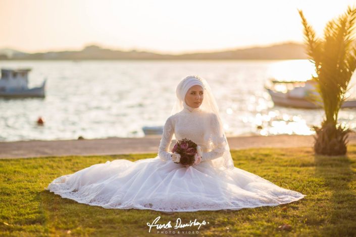 Gülçin ve Ali Ayvalık Cunda Adası Dış Çekim Düğün Fotoğrafları