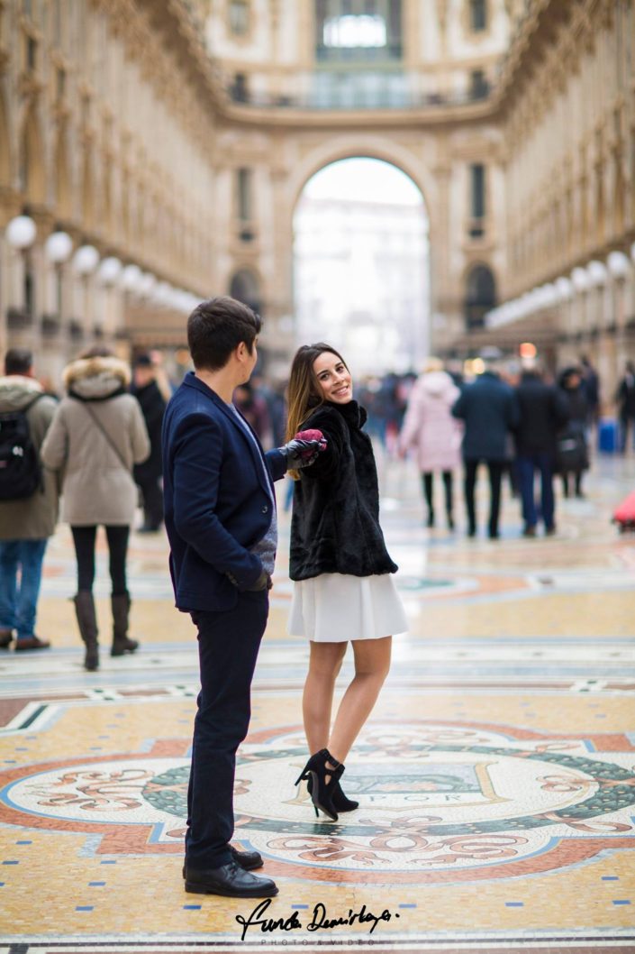 Melike ve Muhiddin Milano İtalya Save The Date Fotoğraf Çekimi