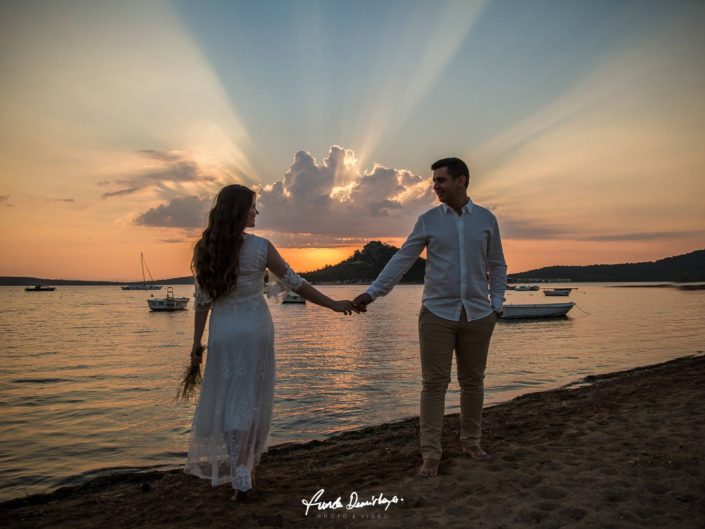 Büşra ve Ahmet Ayvalık Cunda Adası Düğün Fotoğrafları