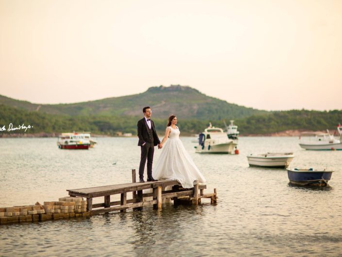 Esma ve Ahmet Ozan Cunda Adası / Ayvalık Düğün Fotoğrafları