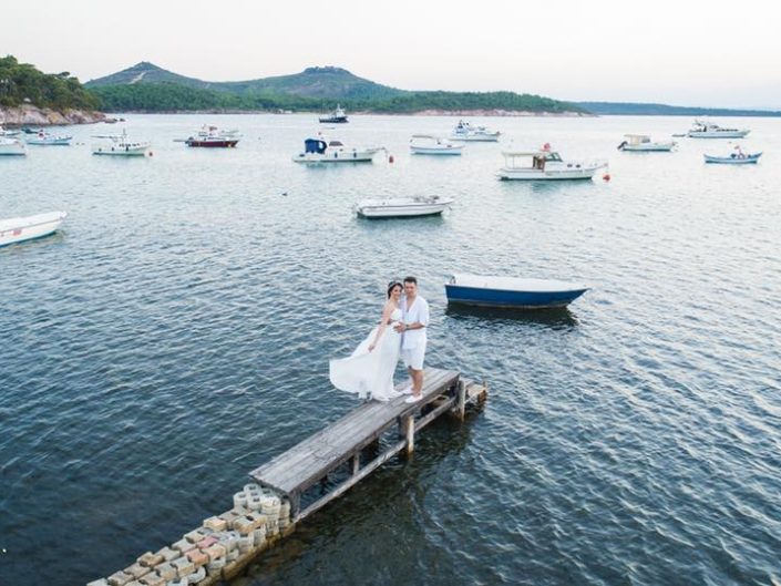 Selin ve Sezer Ayvalık Cunda Adası Couple Shooting PreWedding Save The Date AfterWedding